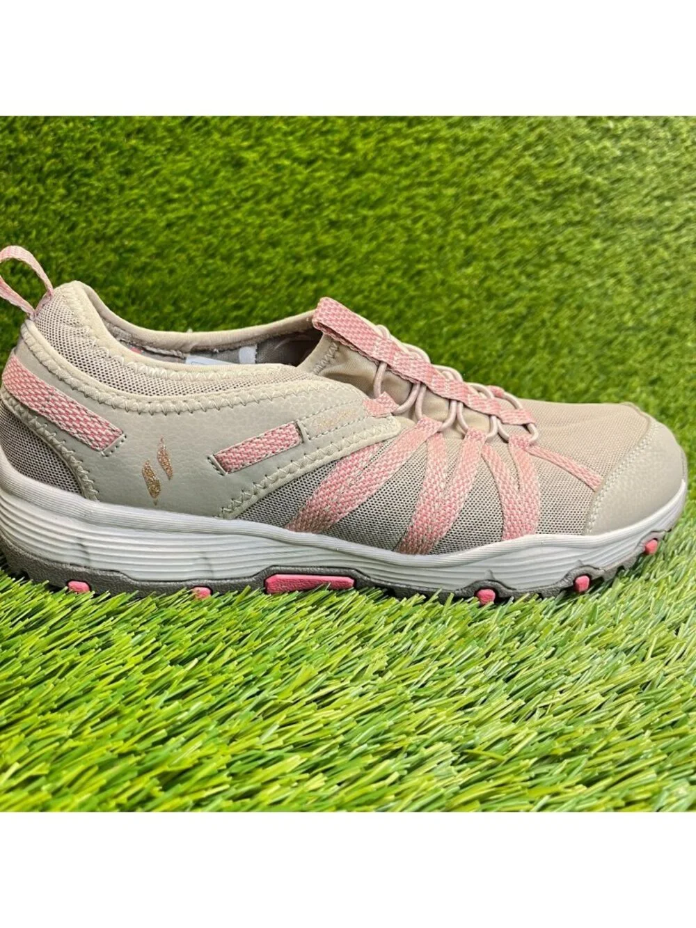 Skechers Seager Hiker Womens Size 9 Taupe Pink Athletic Running Shoes Sneakers